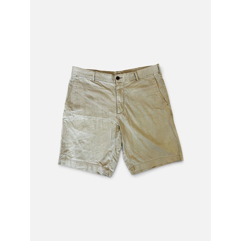 Faherty Men's Essential Stretch Chino Shorts Tan Khaki Sz 33